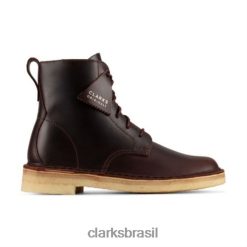 Clarks unissex Clarks Desert Mali Castanho Couro RJZRN4170 couro castanho