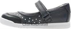 Clarks unissex Clarks Emery ha couro marinho h 095 RJZRN1681