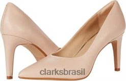Clarks unissex clarks genoa85 tribunal couro rosa claro RJZRN568