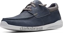 Clarks unissex clarks gorwmoc azul marinho nobuck RJZRN866 nobuck marinho