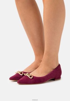Clarks unissex clarks laina sapatos de balé burdeos RJZRN7058 burdeos