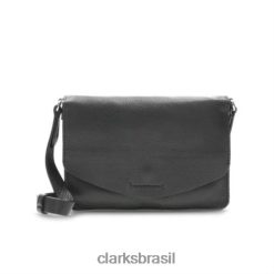 Clarks unissex Clarks Marva Wave Couro Preto RJZRN4314 couro preto