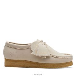 Clarks unissex clarks off white sintético wallabee off white sintético RJZRN5177 off white sintético