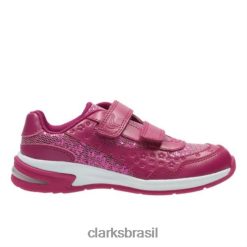 Clarks unissex clarks piper play jnr-f fit rosa RJZRN4714 rosa