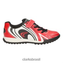 Clarks unissex clarks red time pré f fit RJZRN5009 vermelho