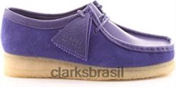Clarks unissex clarks roxos wallabee RJZRN326