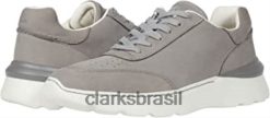 Clarks unissex clarks sprint lite renda preto couro cinza nobuck RJZRN786 nobuck cinza