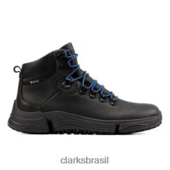 Clarks unissex clarks tripathday gtx couro preto RJZRN4182 couro preto