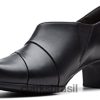 Clarks unissex clarks un damson adele sapatos de couro preto preto RJZRN2810 preto