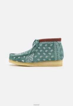 Clarks unissex Clarks Verdes Wallabee Casual Lace-Ups RJZRN7147 verde