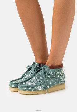 Clarks unissex clarks wallabee casual amarrar verde RJZRN6938 verde