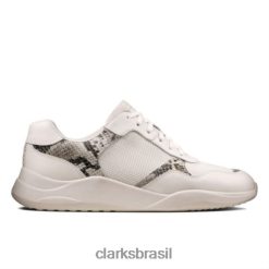Clarks unissex cobra cinza clarks peneirar renda RJZRN4344 cobra cinza