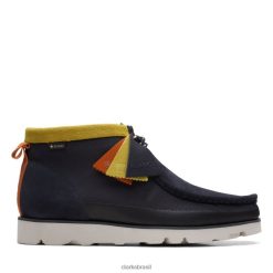 Clarks unissex combinação clarks navy combinação wallabee 20 gtx navy RJZRN6649 combinação da marinha