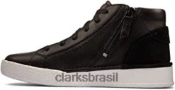 Clarks unissex copo de artesanato clarks de couro preto oi RJZRN248 couro preto
