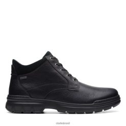 Clarks unissex couro preto rockie 2 up gore-tex clarks de couro preto RJZRN5668 couro preto