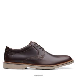 Clarks unissex couro tan britânico atticus lt rendas clarks couro tan britânico RJZRN5476 couro britânico britânico