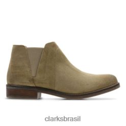 Clarks unissex demi beat clarks camurça de areia RJZRN4111 camurça de areia