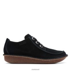 Clarks unissex diversão ny dream camurça preta clarks camurça preta RJZRN5109 Camurça preta