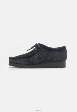 Clarks unissex Ink Clarks Wallabee Casual Lace-Ups RJZRN7131 tinta