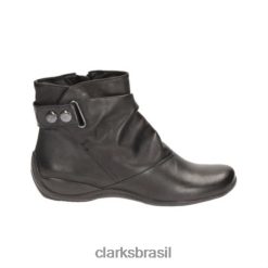 Clarks unissex kira café clarks couro preto RJZRN4261 couro preto