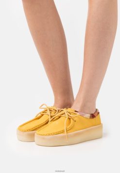Clarks unissex mocassins amarelos clarks wallabee cup RJZRN6947 amarelo