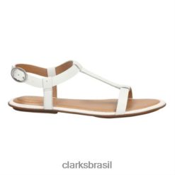 Clarks unissex risi hop clarks couro branco RJZRN4293 couro branco