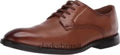 Clarks unissex ronnie walk tan couro 7 clarks RJZRN1822