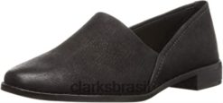 Clarks unissex sapato de couro pure easy preto clarks RJZRN2668