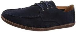 Clarks unissex sapatos saltash renda camurça cinza escuro camurça marinho clarks RJZRN30 camurça azul marinho