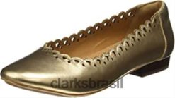 Clarks unissex senhoras henderson ricos metálicos clarks RJZRN2429