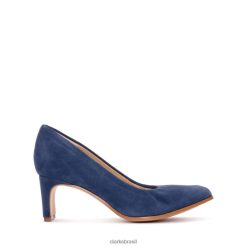 Clarks unissex seren 55 camurça azul suave RJZRN6095 camurça azul