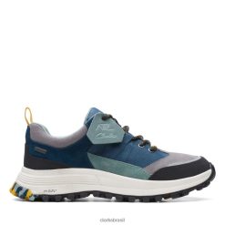 Clarks unissex teal combi clarks atl trek path gore-tex teal combi RJZRN6128 combinação verde-azulada