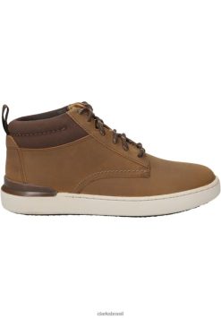 Clarks unissex tênis clarks cano alto braun RJZRN7098 braun