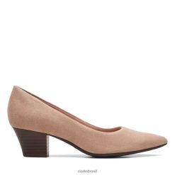 Clarks unissex teresa step praline camurça clarks praline camurça RJZRN6237 camurça praliné