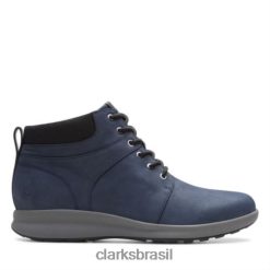 Clarks unissex un adornar walk clarks navy nobuck RJZRN4181 nobuck marinho