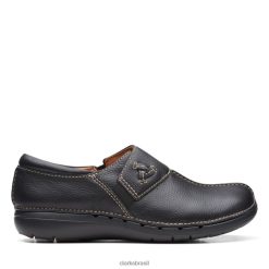 Clarks unissex un loop ave preto clarks preto RJZRN6135 preto
