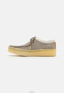Clarks unissex wallabee cup casual amarrar cinza clarks RJZRN7158 cinza
