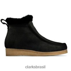 Clarks unissex wallabee geada clarks preto sde RJZRN4165 preto