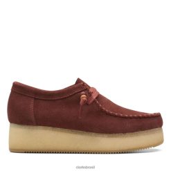 Clarks unissex wallacraft lo camurça borgonha clarks camurça borgonha RJZRN5149 camurça bordô